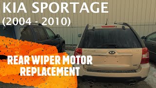 Kia Sportage  REAR WIPER MOTOR REPLACEMENT / REMOVAL (2004  2010)