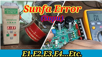 Sunfa Motor Error 03 || Supu Motor Error 03 || Servo Motor Error 02