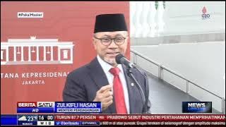 Dilantik Jadi Mendag, Zulkifli Hasan Akan Selesaikan Masalah Minyak Goreng