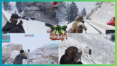 Hydra shootout with the PD at the neXus & Co Racing Event (Multi POVs) | NoPixel 4.0 GTA RP