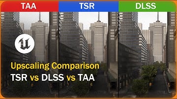 UE5 Upscaling Comparison: TSR vs DLSS 3.7 vs TAA Native