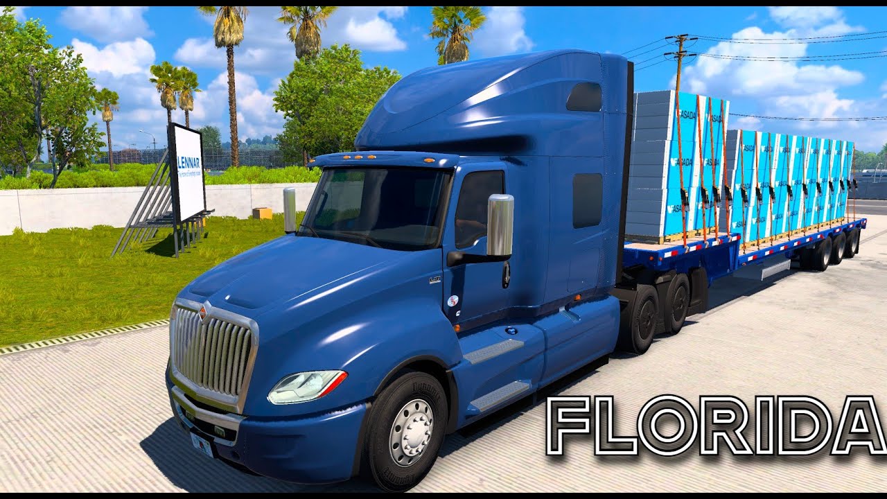 AMERICAN TRUCK SIMULATOR | Moving To Florida | ATS 1.49 - YouTube