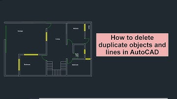 How to delete duplicate objects and lines in AutoCAD