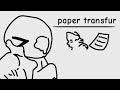 Paper transfur animation