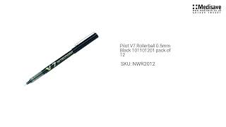 Pilot V7 Rollerball 0 5mm Black 101101201 pack of 12 NWR2012