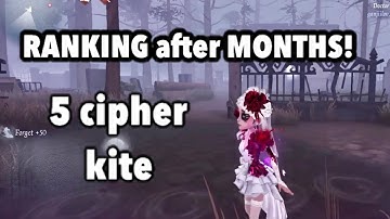 I played RANK after MONTHS! 5 cipher kite / Perfumer Identity V