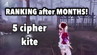 I played RANK after MONTHS! 5 cipher kite / Perfumer Identity V