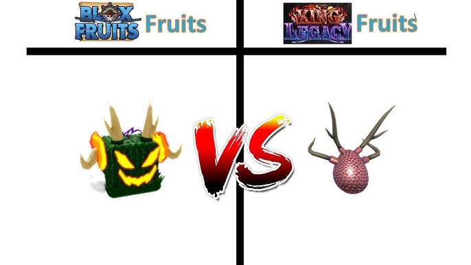 Blox Fruits VS King Legacy Fruits #kinglegacy #bloxfruits #bloxfruitsf