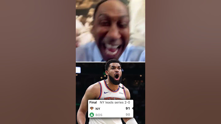 Stephen A. reacts to the Knicks going up 2-0 🤣 (via @stephenasmith/X)