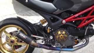 Thailand first time! Ducati Monster 1100S engine sound under the frame of Monster 795.