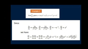 The Chain Rule for Functions of More than One Variable 