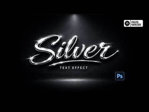 Silver Text Effect in Photoshop in Tamil