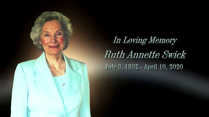 The service for Ruth Annette Swick