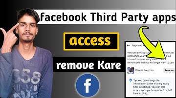 facebook third party apps access remove kaise kare | remove access apps in facebook