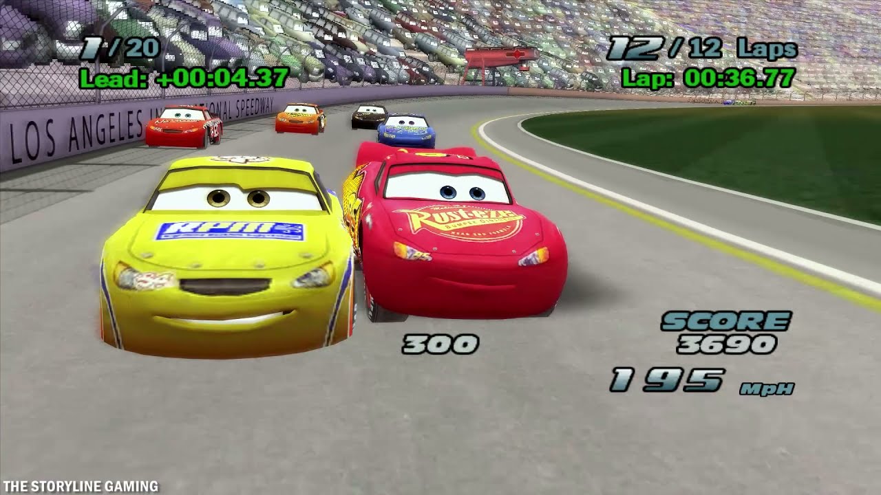 Cars The Game - Lightning McQueen @ Piston Cup Race - Gameplay PC