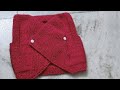 4फंदो से शुरू 4फंदो पर खत्म देखें Baby Jacket knitted Very easy राधे राधे।