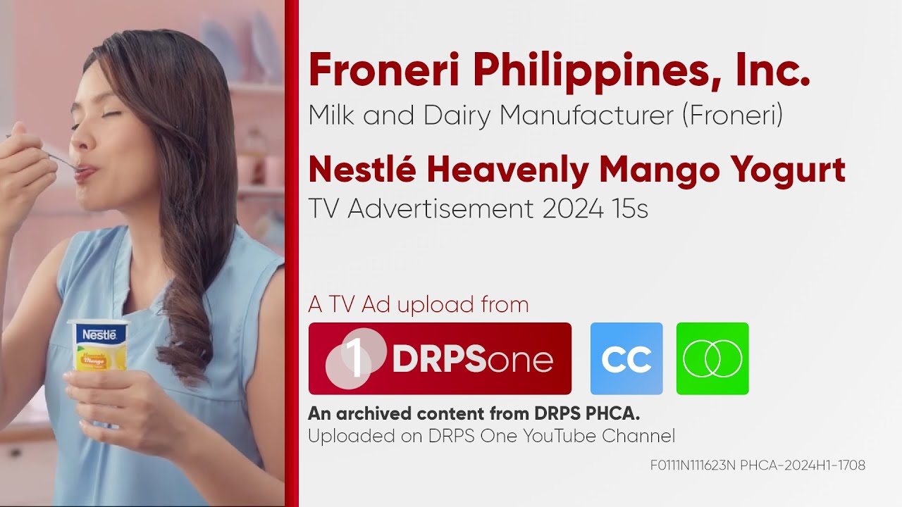 Nestlé Heavenly Mango Yogurt TV Ad 2024 15s (Philippines) [CC/ST] YouTube