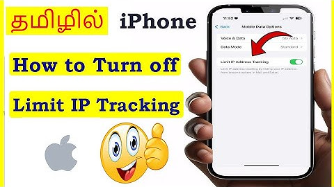 How to Turn off Limit IP address Tracking in iPhone Tamil | VividTech