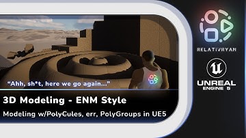 RELATIVRYAN IS LIVE! 🔴 3D Modeling - ENM Style (PolyGroups in UE5)