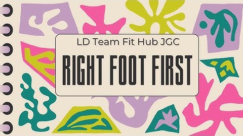 Right Foot First | Line Dance | Improver Level | Demo by LD Team Fit Hub JGC