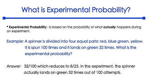 What is Experimental Probability?
