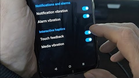 How to off touch vibration in Oppo A5 Pro
