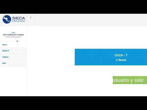 Portal DUCA: Tutorial para usuarios - Inicio