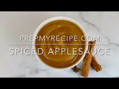 SPICED APPLESAUCE - How to Make this Easy Homemade Applesauce Recipe. No Peeling Required!