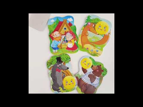 Vladi Toys Мягкие пазлы Сказки "Колобок" / Foam Baby puzzle Russian folk tales Kolobok VT1106-62