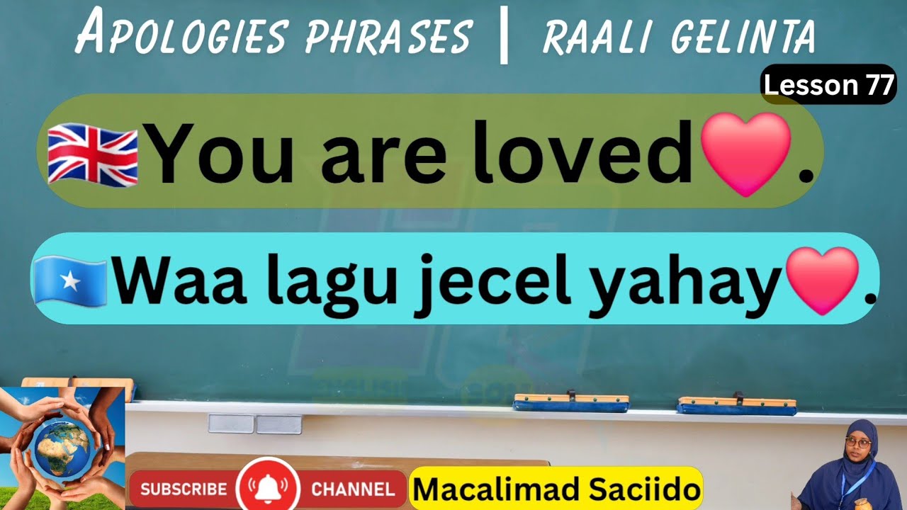 50 English-Somali MAGIC Phrases for Saying SORRY & KINDNESS! 😢💖 | Raali galinta & Naxariista🤝