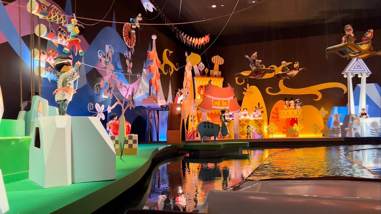 “it’s a small world” Backwards view Tokyo Disneyland Full ride