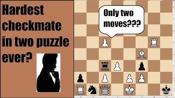 The hardest checkmate in two puzzle?