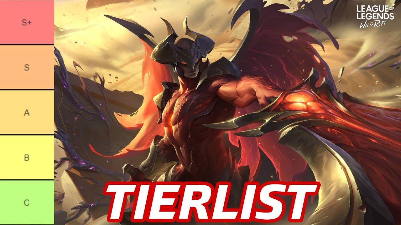 After⚡ on X: Tierlist de campeones OTP de Wild Rift.