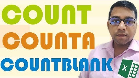 COUNT FUNCTION | COUNTA FUNCTION | COUNTBLANK FUNCTION | COUNT TEXT IN EXCEL | IN HINDI
