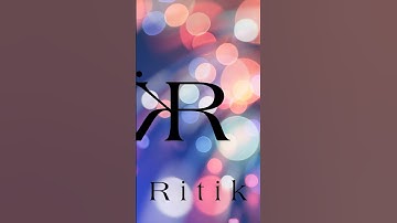 Ritik Name brand logo ll #viral #ytshorts #youtubeshorts #logo #logodesign #trending #viralvideo
