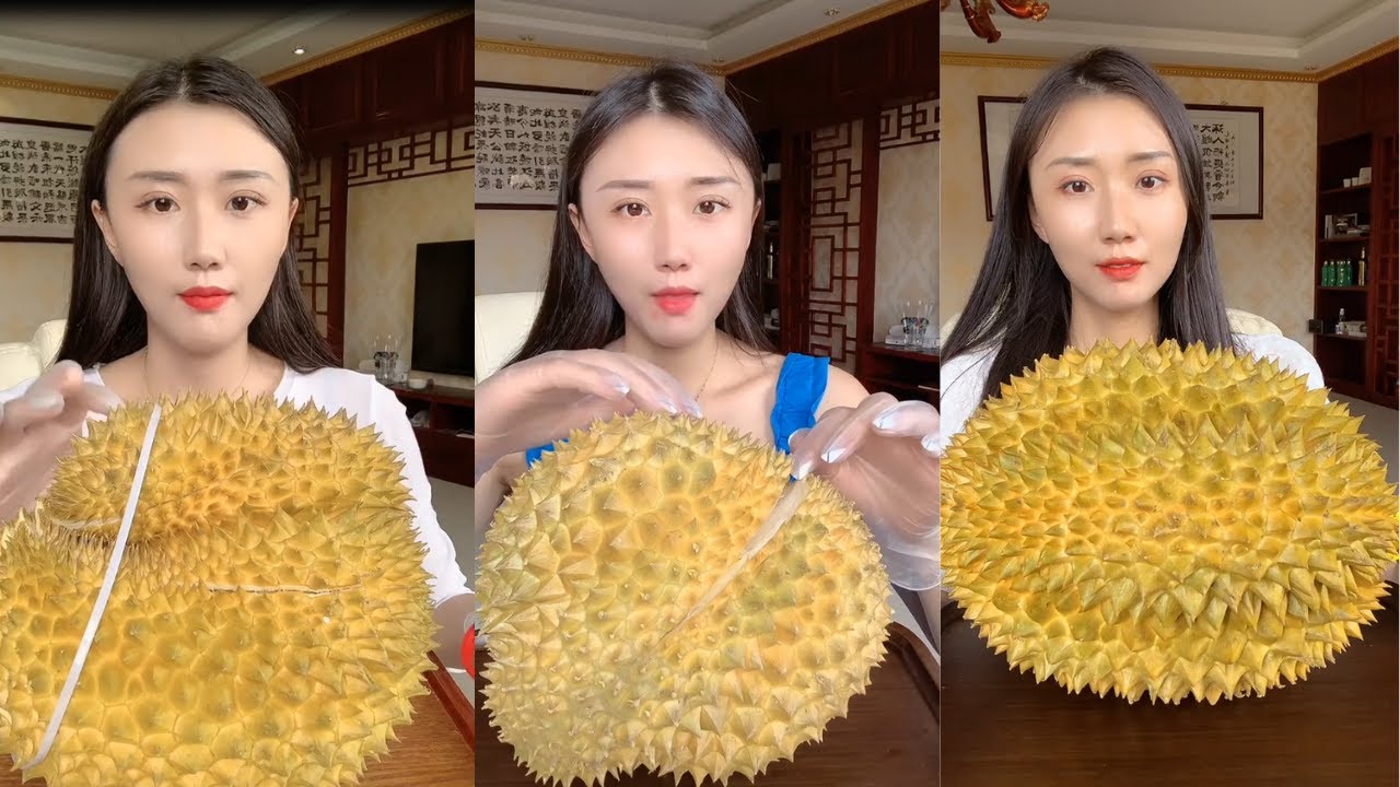 [ASMR] Ăn Sầu Riêng Ngon Ơi Là Ngon! Douyin Food! Kwai Satisfying!