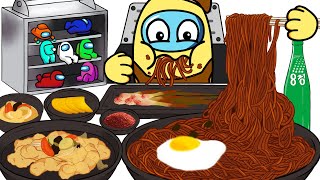 JJAJANGMYEON MUKBANG - ANIMATION MUKBANG #7 | GH'S ANIMATION