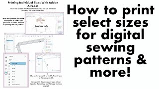 How to hide layers in a PDF document (digital Sewing Patterns) using Adobe Acrobat Reader DC.