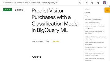 Predict Visitor Purchases with a Classification Model in BigQuery ML GSP229