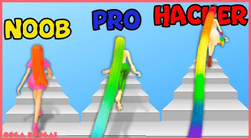 NOOB vs PRO vs HACKER in Hair Challenge