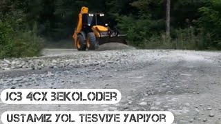 Jcb 4cx Bekoloder Kulanan Ustamız Seri Şekilde Yol Tesviyesi Yapıyor