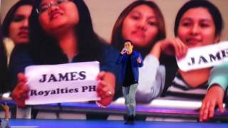 Pinoy Boyband Superstar finalist James Cesena performs Closer at VIVO V5 Launch