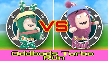 Pirate Zee vs Pirate Newt | Oddbods Turbo Run | Gameplay | Games Walkthrough