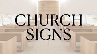 Church Signs | ASL
