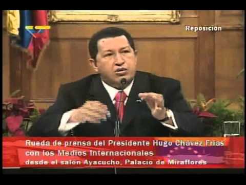 2006) Rueda de prensa completa del Presidente Hugo Chávez con medios  internacionales - YouTube