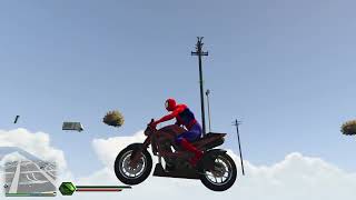 GTA 5 Spiderman Motorcycle Fails/Ragdolls (Euphoria Physics, Jumps, Funny Moments)