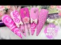 TUTORIAL: 2 DIFFERENT GEL POLISH ROSE METHODS! A VERY PINK ROSE NAIL ART DESIGN| MADAM GLAM