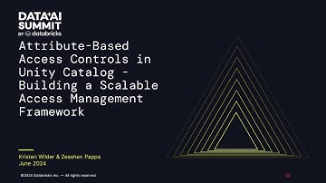 Attribute-Based Access Controls in Unity Catalog - Building a Scalable Access Management Framework