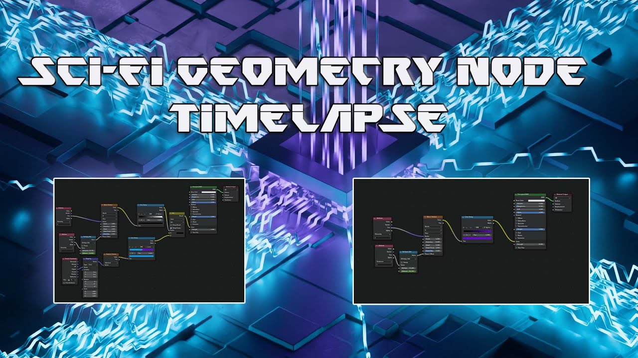 Sci fi Geometry Node Timelapse - YouTube