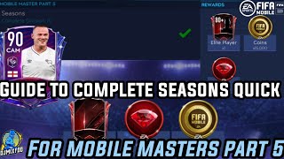 FIFA Mobile 21 Completing Seasons For Mobile Master 5 | Tips & Guide |  Elite Pack Opening